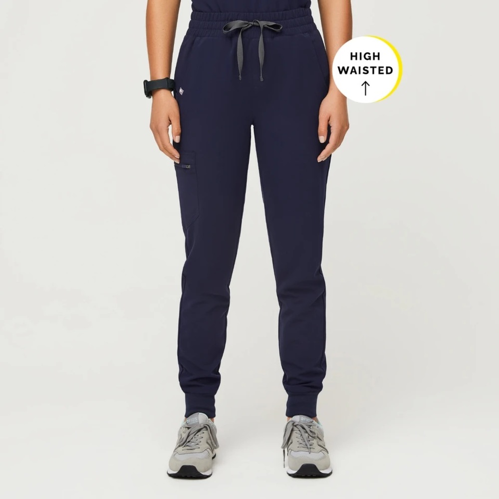 FIGS High Waisted Zamora Jogger in Navy
